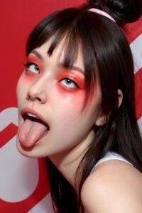Ahegao 001 - AI generated with Stable Diffusion by WinoAI.art
