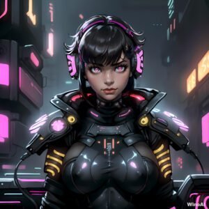 CyberGirl 04 - AI generated NSFW art by WinoAI.