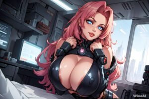 Cybergirl 012 - AI generated NSFW art by WinoAI.